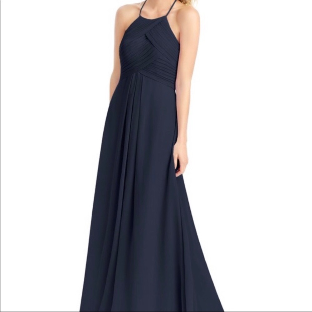 AZAZIE navy blue bridesmaid dress - Picture 1 of 3